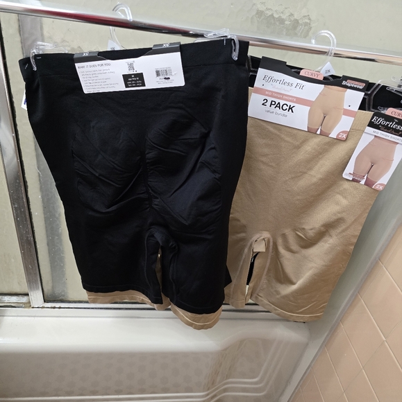 NWT UnderWhere 2Pk Mid thigh Shorts; Max Control; Bl/Nu. 1X, 2X, & 3X. $38 Each. - Picture 15 of 16